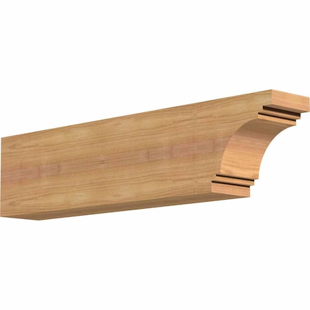 Ekena Millwork Pescadero Smooth Rafter Tail, Western Red Cedar, 3 1/2"W x 6"H x 24"L RFT04X06X24PEC00SWR